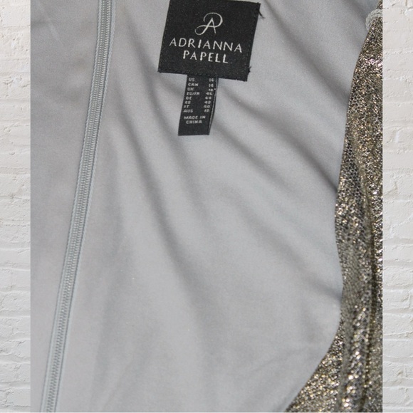 Adrianna Papell Silver Blouse - Picture 6 of 6